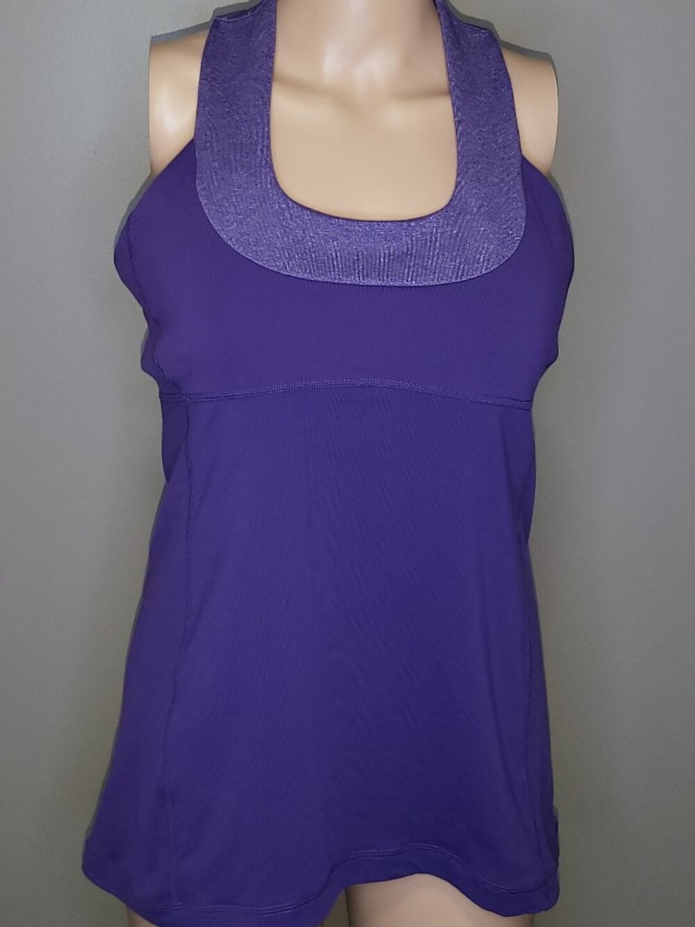 Lululemon Purple Racerback Athletic Tank Top Size 10